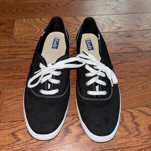 Black Women's Canvas Keds, Size 11